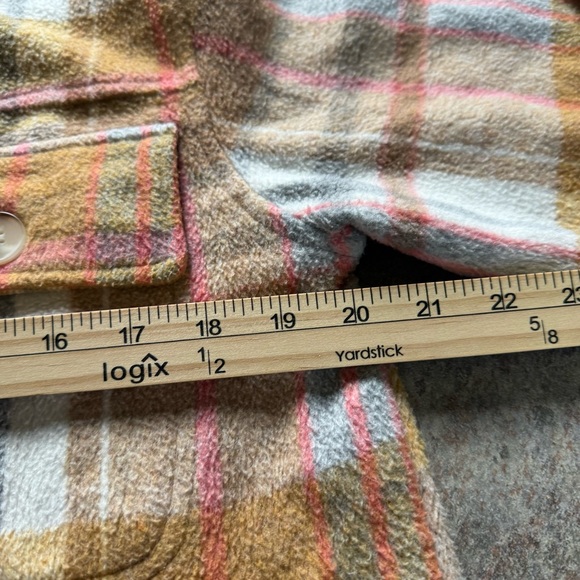 Jodifl Multicolor Plaid Shacket • Button‑Down Jacket • Size S • Trendy Layer - Picture 4 of 12